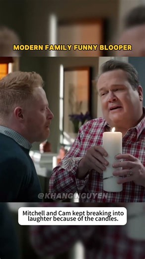 I crack up every time I see Clarie freeze up,especially in the blooper.#modernfamily #bloopers