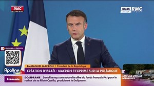 Emmanuel Macron réagit à la polémique sur la création d'Israël