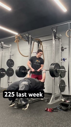1 week bench progression #gym #lifting