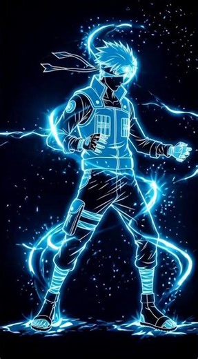 AI Animated Lightning Warrior | Epic Blue Energy Power Scene in 4K