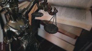 Scales of Justice symbol, legal law concept image