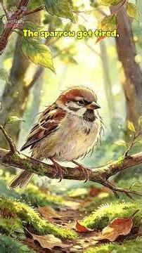 The Sparrow and the Eagle 🐦🦅 | Easy Moral Story for Kids