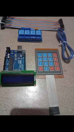 Password Based Circuit Breaker Using 4 Relays