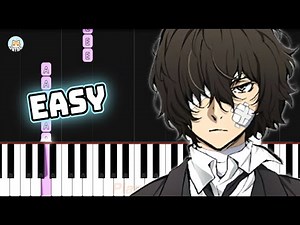 Bungou Stray Dogs OP - "TRASH CANDY" - EASY Piano Tutorial & Sheet Music