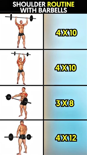 Barbell Shoulder Workout for Size & Strength 💪