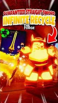 New INFINITE RECYCLING Method In The Forge?! #theforge #roblox #tako #foryou #viral