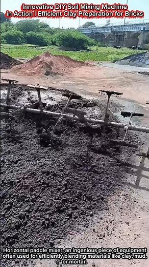 Innovative DIY Soil Mixing Machine in Action | Efficient Clay Preparation for Bricks
