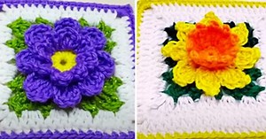 How To Craft Crochet Flower Granny Squares