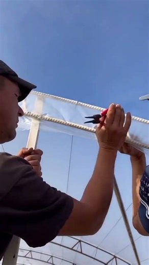 how to clamp a plastic roof using PVC pipe#shorts