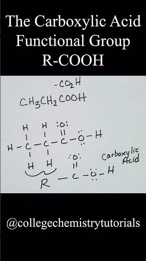 What is a carboxylic acid functional group?