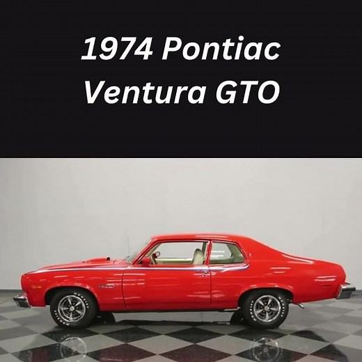 1974 Pontiac Ventura GTO – The Last of the Original GTOs #VenturaGTO #PontiacPower