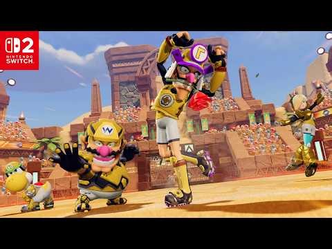 Waluigi Vs. Bowser - Mario Strikers: Battle League ⁴ᴷ Switch 2