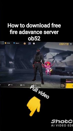 🖥️💎☠️free fire adavance server ob52 🖥️#reels #freefire #trending #ff