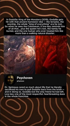 In Godzilla: King of the Monsters (2019), Godzilla gets hit with that ancient homesick vibe —