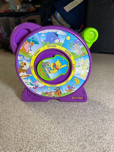 Vintage 1997 Winnie the Pooh Fun Weather See 'n Say - Etsy