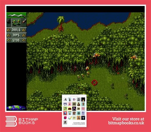 1.9K views · 25 reactions | Commodore Amiga: a visual compendium The Commodore Amiga could edit video and play music, but most people bought one for its library of stunning 16-bit games – relive those days in this gorgeous visual compendium. Check out our collection of Commodore books: https://www.bitmapbooks.com/collections/commodore-books #bitmapbooks #book #retrogaming #retrogames #gaming #art #reading #foryou #amiga #commodore #cannonfodder | Bitmap Books | Facebook