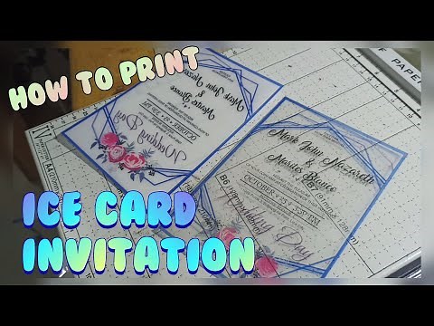 Ice cards invitation