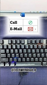 MS Word Secret Trick 😳 | Phone & Email Icons in Seconds! #techwithahad