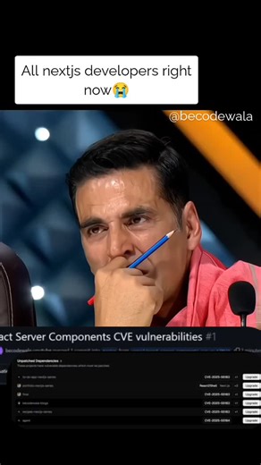 Becodewala | Full Stack (MERN) developer | 5k🎯 on Instagram: "Ugh — spent half my day wrestling with yet another set of dependency CVEs in React Server Components. When will this stop? Quick reality check: ❗Multiple repos flagged ❗Vulnerabilities: CVE-2025-55183 / CVE-2025-55184 (React Server Components / related) ❗Fix: bumped vulnerable packages, ran tests, merged a single PR into master Dependency churn is relentless — one day everything works, next day dependency alerts blow up your inbox."