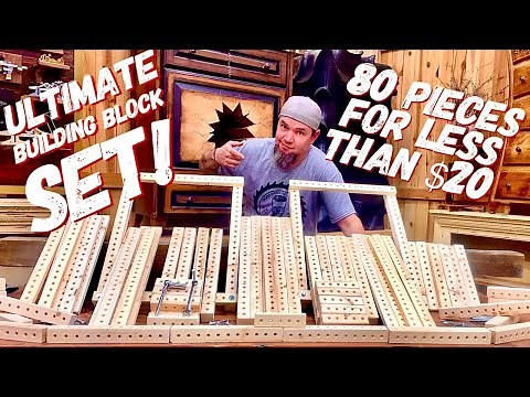 Ultimate DIY Building Blocks / Construction Set - Make Money Woodworking