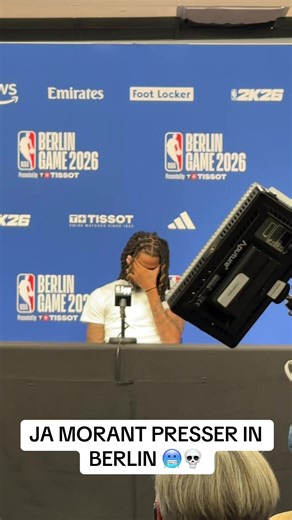 Ja Morant was a man of very few words during his press conference before the NBA Berlin Game 💀🥶