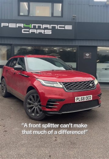 A front splitter can’t make that much of a difference surely 🤔 #v12