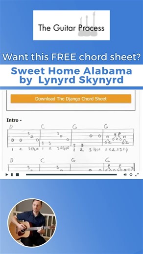 FREE CHORD SHEET - Sweet Home Alabama by Lynyrd Skynyrd