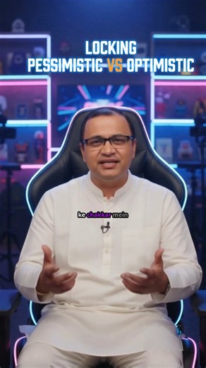 Fullstack Gada on Instagram: "Optimistic vs Pessimistic Locking 🔒 👉 Pessimistic Locking: Lock first, then work – safe but slow. 👉 Optimistic Locking: Work first, verify later – fast but risky. #sql #database #systemdesign #sqldeveloper #optimisticlocking #pessimisticlocking #softwareengineering #concurrencycontrol #databasemurah #sqldatabase #dataanalysis #techreels #devtips #jethalal #bhide #jethatech #fullstackgada"