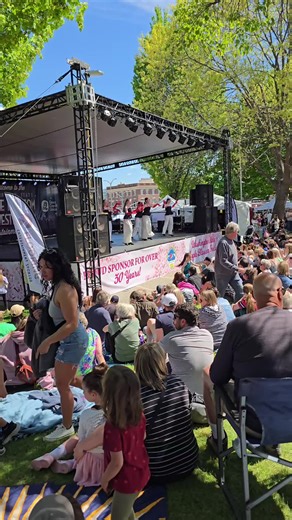 The Washington State Apple Blossom Festival Youth Day featuring the Cakes for College funnel cake eating contest Sunday at Memorial Park.