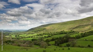 Forward and reverse cinemagraph footage of english countryside scene