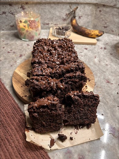 Fluffy Double Chocolate Banana Bread Recipe