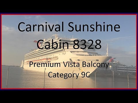 Carnival Sunshine cabin 8328 Premium Vista Balcony
