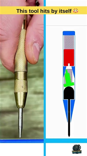 This Tool HITS by Itself 😳 Automatic Center Punch Explained! #shorts