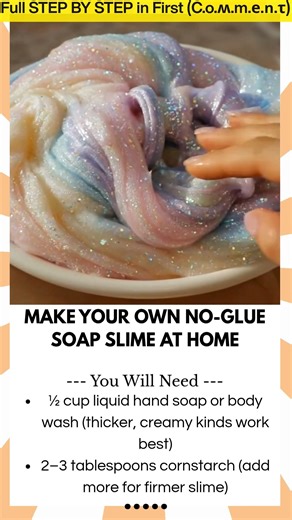 42K views · 178 reactions | Make Your Own No-Glue Soap Slime at Home | Kira Recipes | Facebook