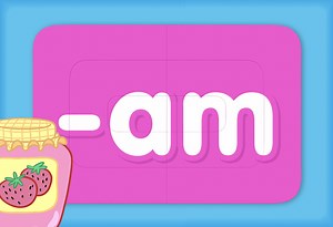 Turn & Learn – Word Family “am” - Super Simple