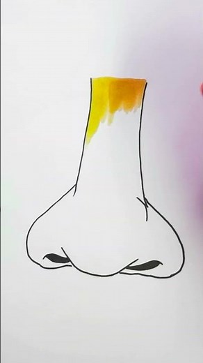 How to draw a nose | Drawing and Coloring | Step By Step