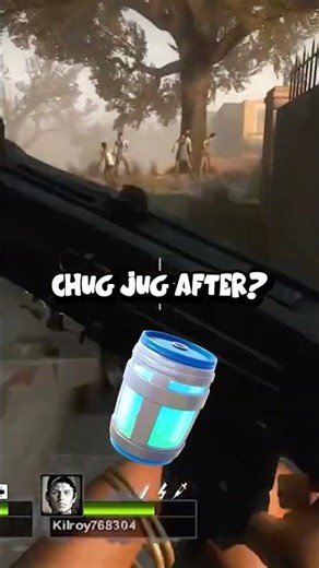 Hit the chug jug! #fortnite #funny #gaming #butifyoucloseyoureyes #memes #left4dead2