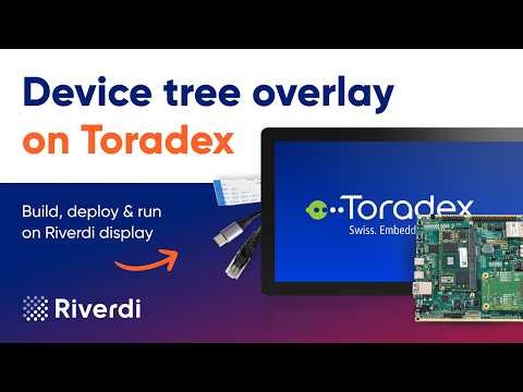 Building device tree overlays on Toradex for Riverdi displays