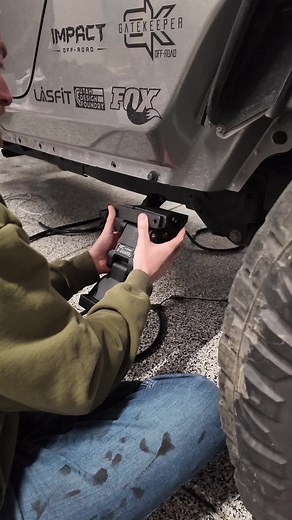 Let’s install these @Rough Country Power Running Boards! 🤘 I was always a fan of the factory Rubicon rock sliders, but needed a side step for my kiddos. When I first saw these power running boards, I HAD to have them! Gives me the factory look but also the electric step for ease of entry! Honestly, I wish I knew about these sooner!! 😍 Order you a set today at roughcountry.com! You too will love them! 🙌 **THESE ARE NOT ROCK SLIDERS** #tiktok #jeep #install #howto #roughcountry #electric #power