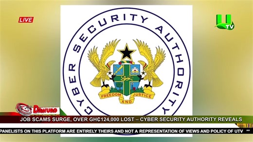 1.1K views · 69 reactions | Job scams surge, with over GHC 124,000 lost - Cyber Security Authorities reveal #UTVNews | UTV Ghana | Facebook