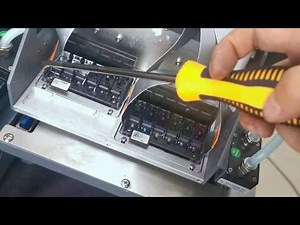 Step 5 How to install print heads? Let Focus Inc. Combo-Jet A3 plus UV printer tell you