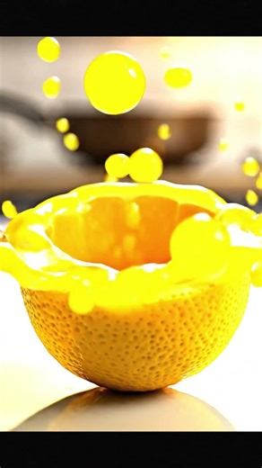 The Juicy Lemon Explosion! 🍋✨ Slow Motion AI Magic! #Shorts