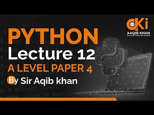 Python Lecture # 12 | MAY JUNE 2023 | Variant 41 | Q1 | A level Computer Science | 9618