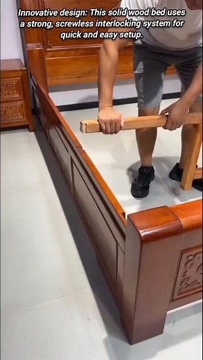 ​What's the genius screwless interlocking system for bed frames.
