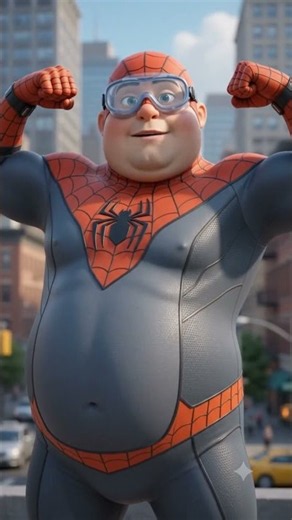 Siêu nhân Người Nhện Mập và trò khịa của Gián! 🕷️💥 #NguoiNhen #ConGian #HoatHinhHai