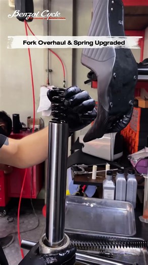 Fork Overhaul & Spring Upgraded #harleydavidson #benzolcycle #เบนซอลไซเคิล #touring #softail