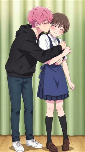 The sweetest surprise kiss! 👉👈 #anime #animeedit #amv #love #romantic #shorts