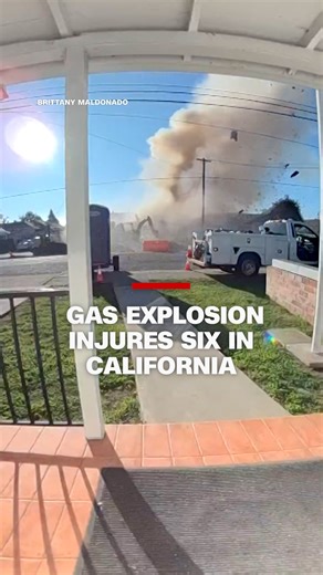 Dramatic doorbell camera footage shows a gas explosion in a San Francisco Bay Area neighborhood. Six people were taken to hospitals for injuries, according to fire officials. The flow of gas came from a damaged underground gas line, according to the Associated Press citing a Pacific Gas & Electric Co. spokesperson. | CNN