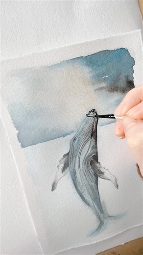 6.5K views · 259 reactions | Come paint a Humpback Whale with me …...