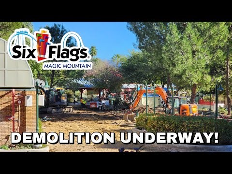 Magic Flyer is GONE! Bugs Bunny World DEMOLITION! | Six Flags Magic Mountain Vlog #59 | 1/16/26